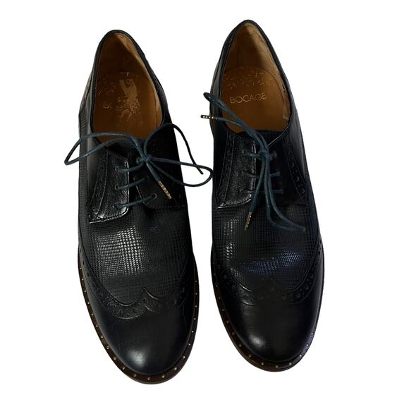 Bocage Carisey Wingtip Oxfords in Marine - Picture 4 of 13